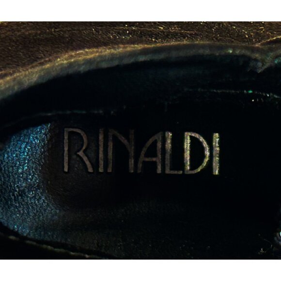 RINALDI Black Faux Suede Ankle Boots (6M) - Picture 7 of 7